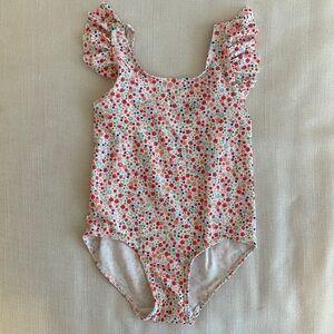 H&M girls floral swimsuit. Size 3/4T